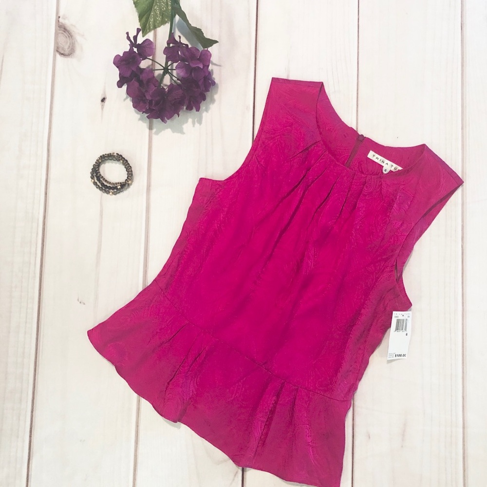 Trina Turk NWT Silk Top Size 6